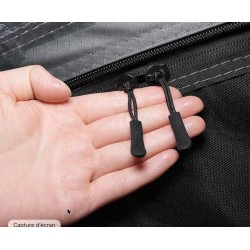 Détail fermeture tente de toit déployante 3 places