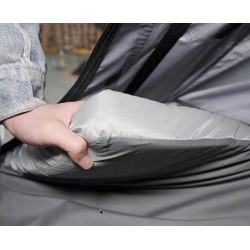 détail matelas tente de toit avec housse lavable 2 à 3 places