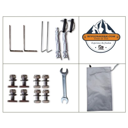 accessoires avec auvent déroulant à fixer sur automobile