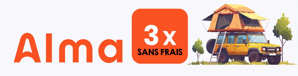 Payez en 3 fois votre tente de toit
