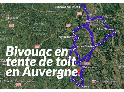 L'Auvergne en tente de toit, ça vous tente ? Voici la carte !