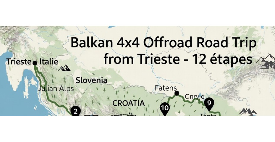 Road-trip dans les Balkans avec votre tente de toit : une proposition