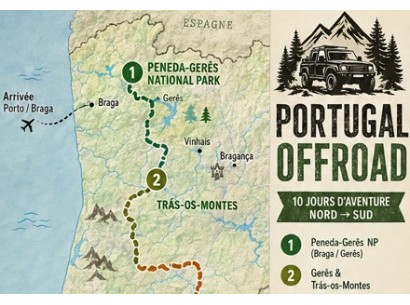 Circuit au Portugal avec une tente de toit : du Nord au Sud.